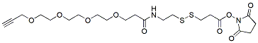 Molecular structure of the compound: Alkyne-PEG4-amido-SS-NHS