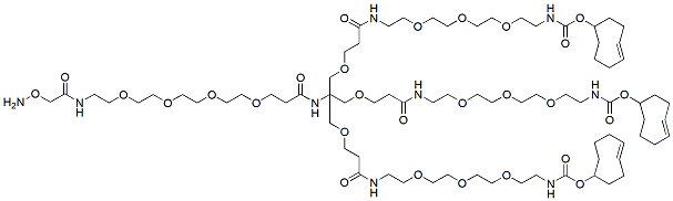 Molecular structure of the compound: Aminooxy-PEG4-tris-PEG3-TCO