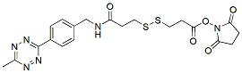 Molecular structure of the compound: Methyltetrazine-SS-NHS