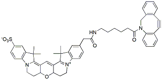 Molecular structure of the compound: Cyanine3B DBCO