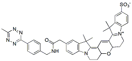 Molecular structure of the compound: Cyanine3B tetrazine