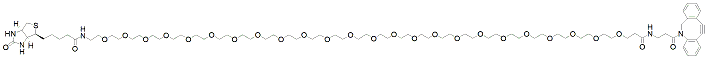 Molecular structure of the compound: Biotin-PEG24-DBCO