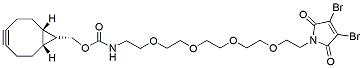 Molecular structure of the compound: 3,4-Dibromo-Mal-PEG4-amide-endo-BCN