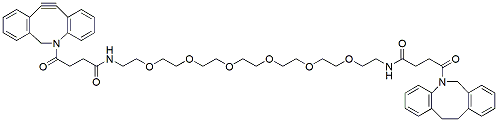 Molecular structure of the compound: Bis-DBCO-PEG6
