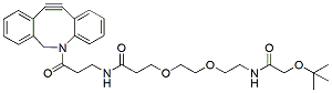 Molecular structure of the compound: DBCO-NHCO-PEG2-t-Boc