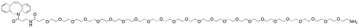 Molecular structure of the compound: DBCO-NHCO-PEG24-Amine