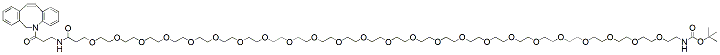 Molecular structure of the compound: DBCO-NHCO-PEG24-t-Boc Amine