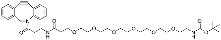 Molecular structure of the compound: DBCO-NHCO-PEG6-t-Boc Amine