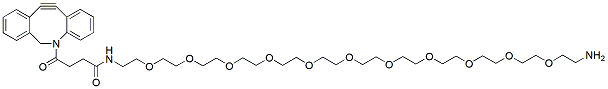 Molecular structure of the compound: DBCO-PEG11-Amine