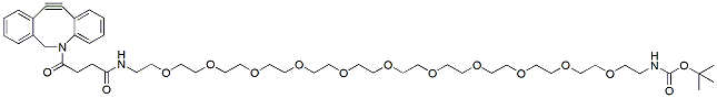 Molecular structure of the compound: DBCO-PEG11-NH-Boc