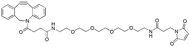 Molecular structure of the compound: DBCO-PEG4-amido-Maleimide