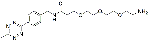 Molecular structure of the compound: Methyltetrazine-amido-PEG3-amine HCl salt