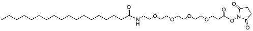 Molecular structure of the compound: Stearic acid-PEG4-NHS ester