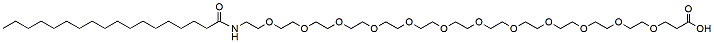 Molecular structure of the compound: Stearic acid-PEG12-NHS ester