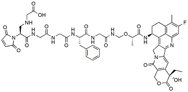 Molecular structure of the compound: Gly-Mal-GGFG-Deruxtecan 2-hydroxypropanamide
