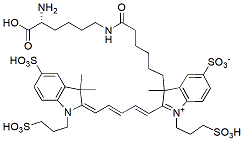 Molecular structure of the compound: BP Fluor 647 labeled D-Lysine