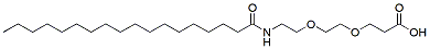 Molecular structure of the compound: Stearic acid-PEG2-acid
