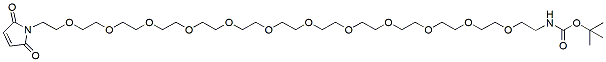 Molecular structure of the compound: Mal-PEG12-NH-Boc