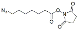 Molecular structure of the compound: 2,5-Dioxopyrrolidin-1-yl 7-azidoheptanoate
