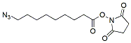 Molecular structure of the compound: 2,5-Dioxopyrrolidin-1-yl 9-azidononanoate