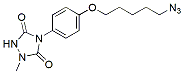 Molecular structure of the compound: 4-[4-[(6-azidohexyl)oxy]phenyl]-1-methyl-1,2,4-triazolidine-3,5-dione