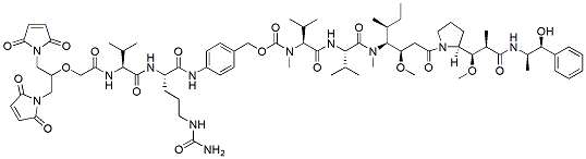 Molecular structure of the compound: Bi-Mc-VC-PAB-MMAE