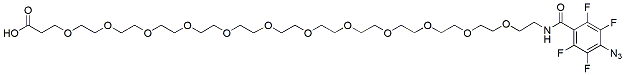 Molecular structure of the compound: Acid-PEG12-TFPA