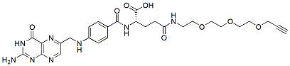 Molecular structure of the compound: Folate-PEG3-alkyne