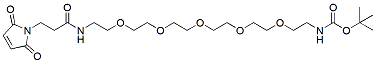 Molecular structure of the compound: Mal-amido-PEG5-NH-Boc