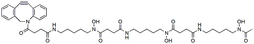 Molecular structure of the compound: Deferoxamine-DBCO