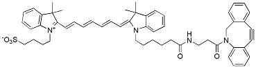 Molecular structure of the compound: ICG-DBCO