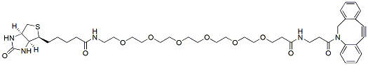 Molecular structure of the compound: Biotin-PEG6-DBCO