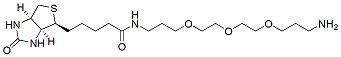 Molecular structure of the compound: Biotin-PEG3-C3-NH2