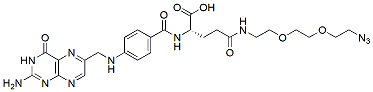 Molecular structure of the compound: Folate-PEG2-Azide