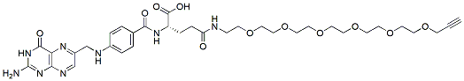 Molecular structure of the compound: Folate-PEG6-alkyne