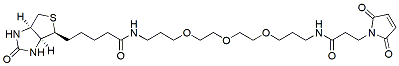Molecular structure of the compound: Biotin-PEG3-Maleimide