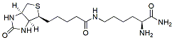 Molecular structure of the compound: H-Lys(Biotinyl)-NH2