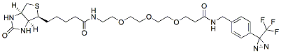 Molecular structure of the compound: Biotin-PEG3-CONH-Ph-CF3-diazirine