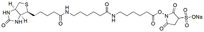 Molecular structure of the compound: Sulfo-NHS-LC-LC-Biotin