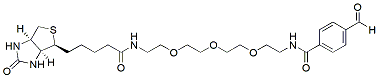 Molecular structure of the compound: Biotin-PEG3-aldehyde