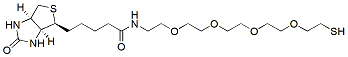 Molecular structure of the compound: Biotin-PEG4-SH