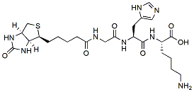 Molecular structure of the compound: Biotinoyl-Tripeptide-1, TFA salt