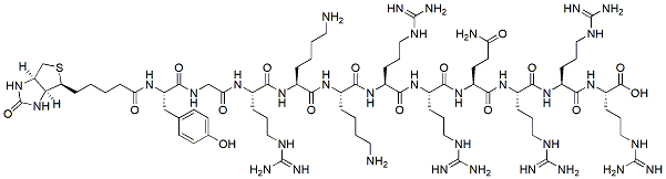 Molecular structure of the compound: Biotin-TAT (47-57)