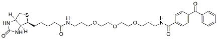 Molecular structure of the compound: Biotin-PEG3-benzophenone