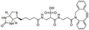 Molecular structure of the compound: DBCO-Sulfo-Link-biotin, TEA salt