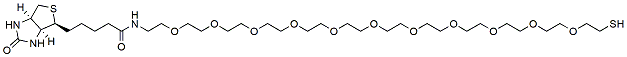 Molecular structure of the compound: Biotin-PEG11-SH