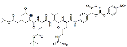Molecular structure of the compound: PNP-PAB(methyl acetate)-Cit-Val-Glu(OtBu)-Aad(OtBu)methylamide