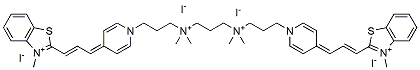 Molecular structure of the compound: BODi-3, orange fluorescent nucleic acid stain