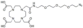 Molecular structure of the compound: DOTA-PEG3-azide, HCl salt