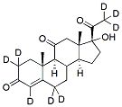 Molecular structure of the compound: 17alpha-Hydroxyprogesterone-d8